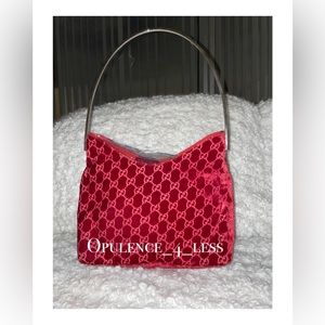 Gucci by Tom Ford Devoré Burnout Velvet Monogram Bag